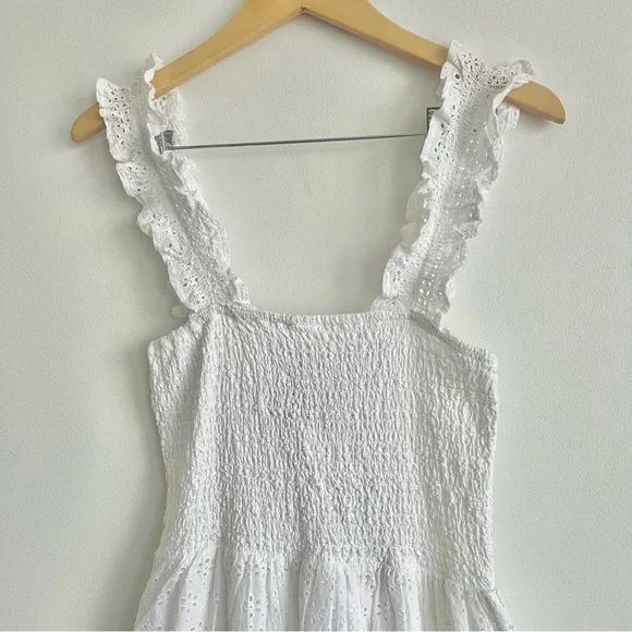 Bobi Los Angeles Eyelet Maxi Dress